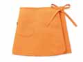 予約　ソフゥール　シャンブレークロスを使ったあったか巻きスカート（オレンジ）ＬＬ〜4Ｌ