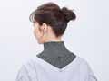 予約　しっとりシルクネックカバー（グレー）_5