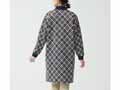 予約　あったか裏起毛ロングチュニック（バイヤスチェック柄）ＬＬ−3Ｌ_3