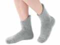 予約 備長炭ホームソックス足首ロング(ライトグレー)_3