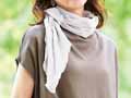 予約 高島ちぢみ 涼感UVストール ライトグレー_3