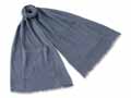 予約　＜今治タオル＞あったかポケット付きストール　ダークブルー