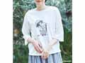 予約　ムーミン　ＯＣビッグＴシャツ・エコホワイト・傘を届けるムーミンママ_2