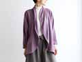 予約　もしゃ織フレアーカーディガン・パープル_2