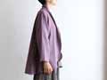 予約　もしゃ織フレアーカーディガン・パープル_3