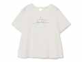予約 オーガニックコットン 天竺メッセージTシャツ・エコホワイト・M