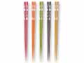 予約　若狭塗　食洗機対応桜うさぎ塗箸（5色組／合成漆器）