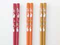 予約　若狭塗　食洗機対応桜うさぎ塗箸（5色組／合成漆器）_2