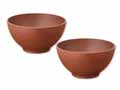 予約　お餅がくっつきにくい木目調大汁椀（ブラウン・2コ組）