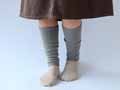 予約　日本製　極暖シルクレッグウォーマー　銀色_2