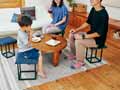 5ｉｎ1コンビネーションスツール（5脚組）ネイビー_3