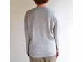 ヤクとオーガニックコットン　クルーネックプルオーバー　グレー_3