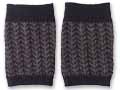 予約 アルパカ100% ヘリンボーン柄ミニレッグウォーマー (ブラック)