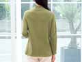 予約　ｅｃｌａＴ　ｓｔｙｌｅ　綿100％微起毛　メロータートルプルオーバー　オリーブ　ＬＬ_2