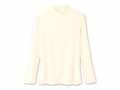 予約　ふわっととろけるハイネックシャツ　オフホワイト　Ｍ