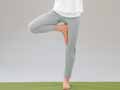 予約　ｅｃｌａＴｓｔｙｌｅアクティブタックヨガパンツ　グレー　ＬＬ_4