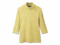 予約　まるで木陰の7分袖ハイネックシャツ　イエロー　Ｍ