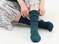 予約　麻混ざっくり編みくつろぎソックス_2