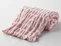くしゅくしゅふわふわ絶品毛布　ハグウォーム　シングル　ピンクベージュ