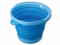 ソフトバケツ フタ付き ブルー_2