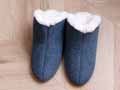 予約 甲高ルームスリッパ ネイビー L_3