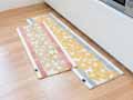 予約　ラ・エミーズ　クッカ　キッチンマット　45×180CM　イエロー_4