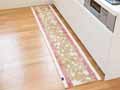 予約　ラ・エミーズ　クッカ　キッチンマット　45×240CM　ベージュ_2
