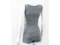 予約　オーガニックコットン　リブフライス　パッド付タンクトップ／グレー_2