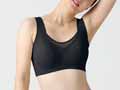 予約　ＲＡＫＵＮＡ　整体ストレッチ感覚磁気ブラ　ブラック　Ｍ_2