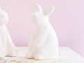 予約　ほっこり動物アロマストーン　白うさぎ_2