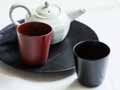予約 URUSHI CUP 黒色 拭き漆塗_2