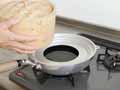 予約　たっぷり入る蒸しセイロ（21CM）受け台・シリコーンシート2枚付_3