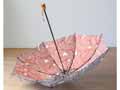 予約　伊砂文様　折りたたみ傘50CM8本骨　結（藍／オレンジ）_5