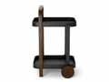ベルウッド サービングカート ブラック/ウォルナット