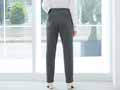 予約 eclaT style スタイルアップあったかストレートパンツ チャコールグレー LL_4