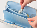 予約 文庫風 お薬手帳ケース彩 群青色_3