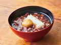 北海道産小豆の栗入り汁粉