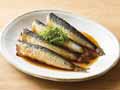 湯せんでしっとり梅酢仕立ての日本海産いわしさっぱり煮