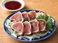 わら焼きびんちょうまぐろタタキ（タレ付）
