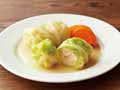 鶏肉であっさり仕上げた国産ロールキャベツ