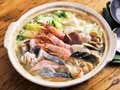 【予約】12/25〜配送 豪華海鮮5種 寄せ鍋セット(魚介だし付)