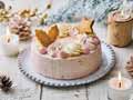 【予約】12/14週 有機苺の生クリームとカスタードクリームのケーキ(クッキー付き)5号