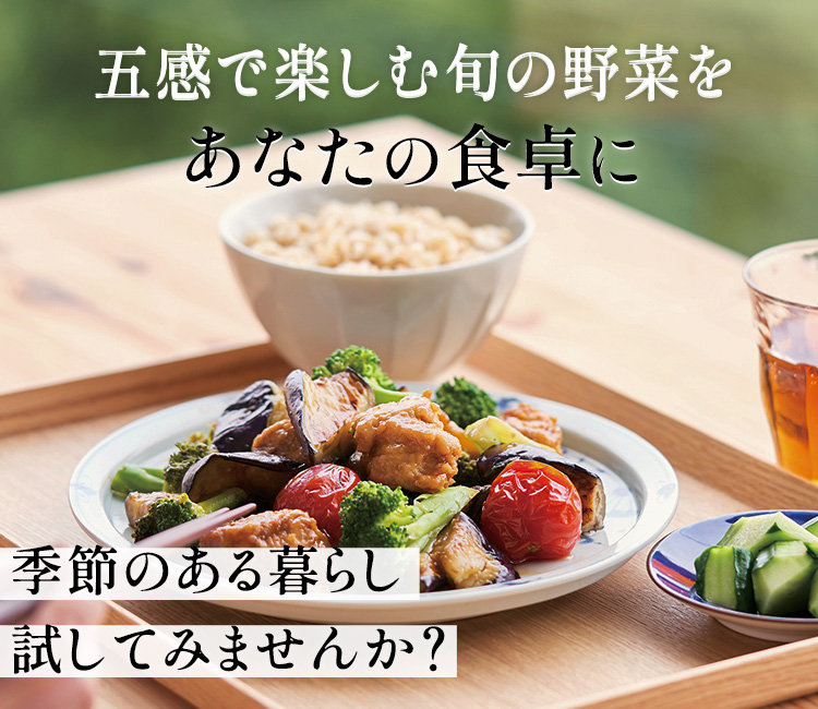 旬の野菜をあなたの食卓に